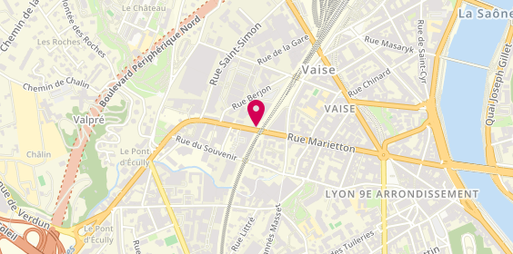 Plan de Groupe Vulcain, 76 Rue Marietton, 69009 Lyon