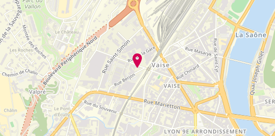 Plan de Bosch Car Service, 25 Rue Laure Diebold, 69009 Lyon