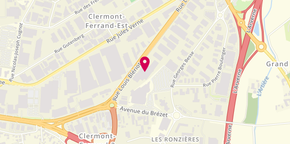 Plan de Renault Clermont-Ferrand - Bony Automobiles, 4 Rue Louis Blériot, 63000 Clermont-Ferrand