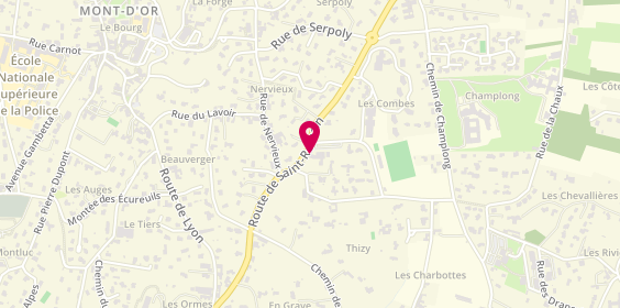 Plan de MC Saint Cyr, 22 Route de Saint-Romain, 69450 Saint-Cyr-au-Mont-d'Or