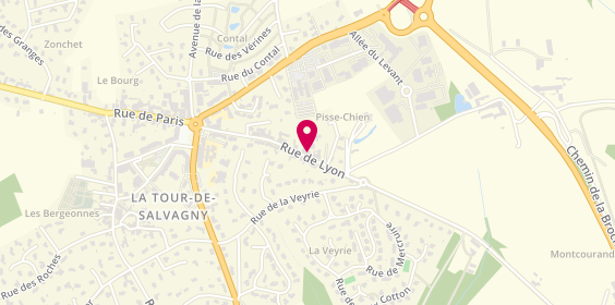Plan de Agent Citroen, 35 Rue Lyon, 69890 La Tour-de-Salvagny