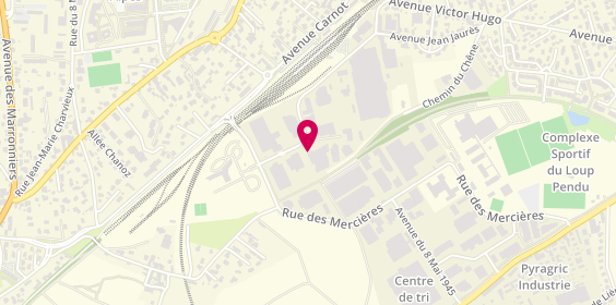 Plan de IBoites.fr, 130 avenue de l'Industrie, 69140 Rillieux-la-Pape