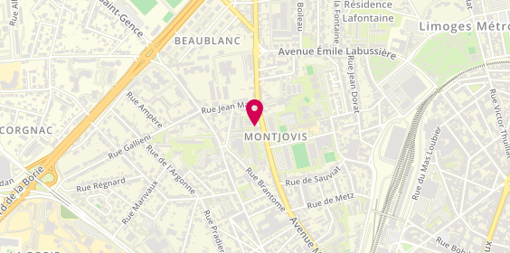 Plan de Garage Leobet Montjovis, 87 avenue Montjovis, 87100 Limoges