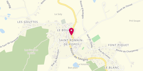 Plan de Garage Mcas auto, 113 Route de la Gare, 69490 Saint-Romain-de-Popey