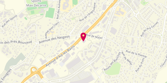 Plan de Agent Peugeot, 181 avenue d'Aix-Les-Bains, 74600 Seynod