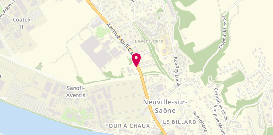 Plan de Neuville Pneus, 41 avenue Carnot, 69250 Neuville-sur-Saône