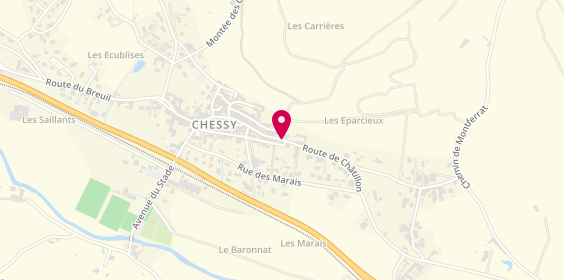 Plan de Garage Central, Route de la Vallee, 69380 Chessy