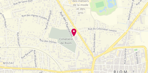 Plan de Garage des Charmettes, 28 avenue de Châtel Guyon, 63200 Riom