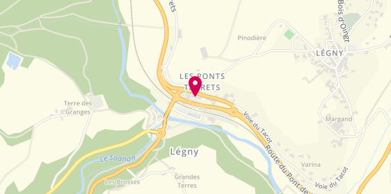 Plan de Centre Auto Dumas, Les Ponts Tarrets, 69620 Légny