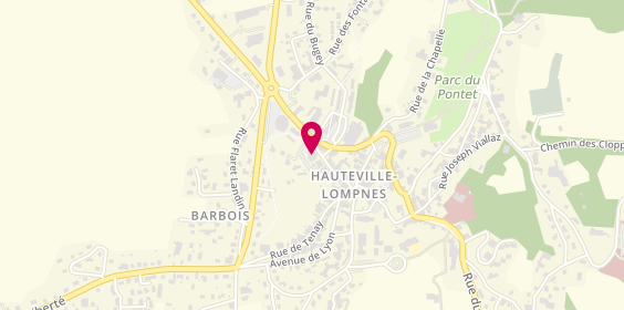Plan de Access - TotalEnergies, 135 Rue Jean Miguet, 01110 Plateau d'Hauteville