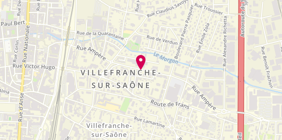 Plan de Atelier Rufils, 1007 Rue Ampère, 69400 Villefranche-sur-Saône