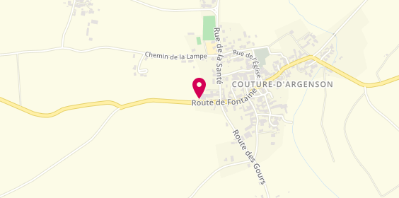 Plan de Access - TotalEnergies, 22 Route de Fontaine, 79110 Couture-d'Argenson