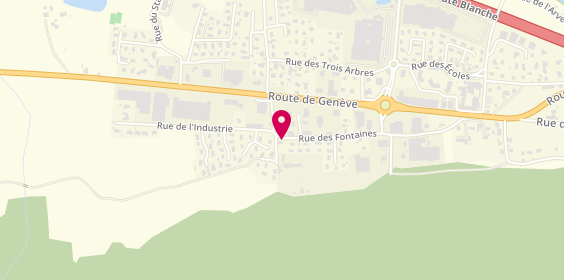 Plan de Garage Da Silva, 20 Rue des Fontaines, 74130 Vougy