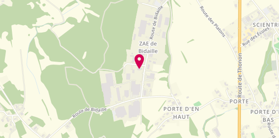 Plan de A Pro Pose Garage, Zae De
1030 Route de Bidaille
Rue de Bidaille, 74930 Scientrier, France