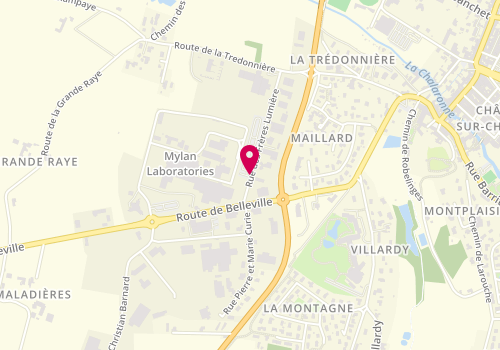 Plan de GARAGE GALLAND SIMON - Renault, 395 Rue des Frères Lumière, 01400 Châtillon-sur-Chalaronne