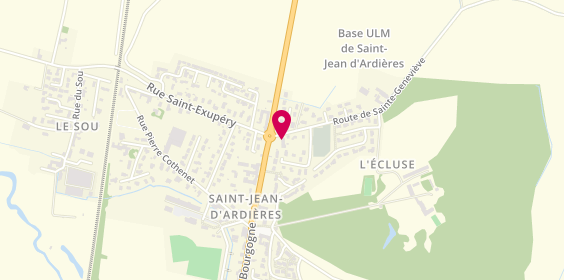 Plan de Garage Saint Jean Rectif Moteurs, 20 Route Sainte-Geneviève, 69220 Belleville-en-Beaujolais