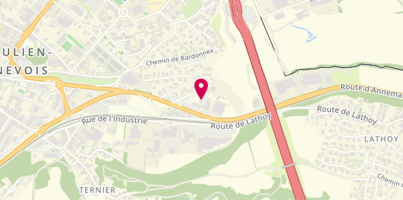 Plan de Centre de Pneu d'Occasion, 11 Route d'Annemasse, 74160 Saint-Julien-en-Genevois