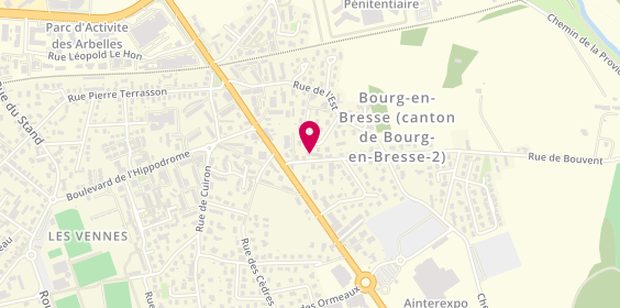 Plan de Cs Auto Bouvent, 5 Rue de Bouvent, 01000 Bourg-en-Bresse