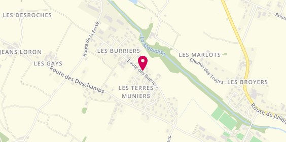 Plan de AUCLAIR Eric, Route Burriers, 71570 La Chapelle-de-Guinchay
