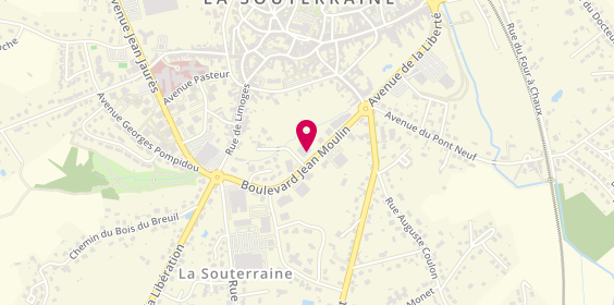 Plan de Les Peupliers, 9 Boulevard Jean Moulin, 23300 La Souterraine