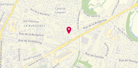 Plan de Niort Carrosserie, 215 Rue Burgonce, 79000 Niort