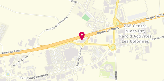 Plan de 1.2.3 Pare Brise, Zone Commerciale Géant Casino
437 Route de Paris, 79180 Chauray