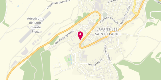 Plan de Garage Buffard, 520 Route du Haut Jura
Grande Rue, 39170 Lavans-lès-Saint-Claude