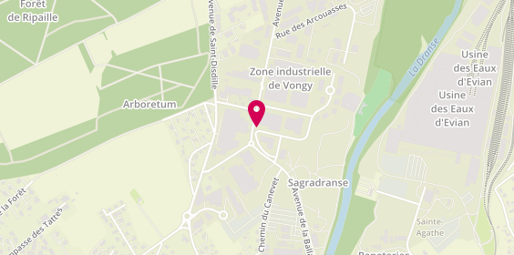 Plan de Garage A.T.S, Vongy Park, Zone Industrielle de Vongy
2 Allée du Delta, 74200 Thonon-les-Bains