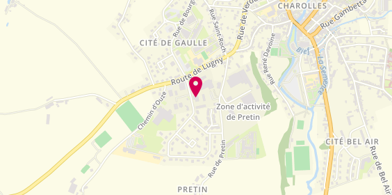 Plan de Chabot Automobiles, Zone Artisanale de Pretin
1 Rue des Eglantines, 71120 Charolles