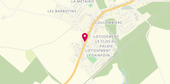 Plan de Access - TotalEnergies, 21 Route Nationale, 86600 Coulombiers