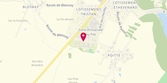 Plan de Dm Auto Plaisir, 4 Rue des Artisans, 39130 Pont-de-Poitte