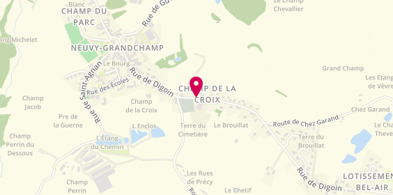 Plan de Auto'mobil Thomas, 23 Route de Digoin, 71130 Neuvy-Grandchamp