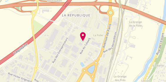 Plan de Côté Route, Zone Industrielle de la République
17 Rue du Thalweg, 86000 Poitiers