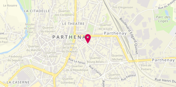 Plan de AD Carrosserie VITRAGE POLITO, 31 Rue du Bourg Belais, 79200 Parthenay