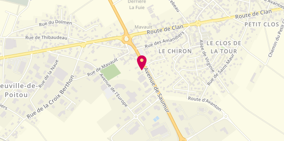 Plan de Auto Primo, 15 avenue de Saumur, 86170 Neuville-de-Poitou