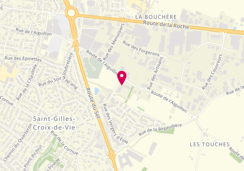 Plan de St Gilles Automobiles, 42 Route de l'Aiguillon, 85800 Saint-Gilles-Croix-de-Vie