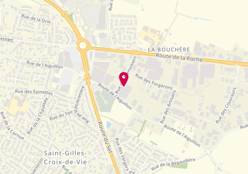 Plan de Pneus Services 85, 13 Rue Menuisiers, 85800 Saint-Gilles-Croix-de-Vie