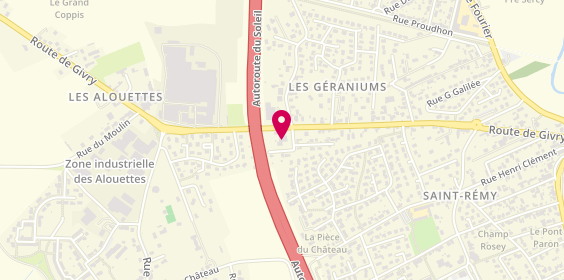 Plan de Carrosserie Peinture Berthoux, 67 Route de Givry, 71100 Saint-Rémy