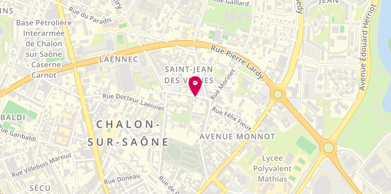 Plan de Mecanauto 71, 9 Rue du Four des Chênes, 71100 Chalon-sur-Saône