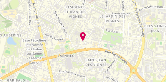 Plan de B.L.M, 7 Rue Saint-Martin-Des-Champs, 71100 Chalon-sur-Saône