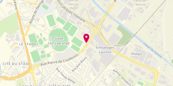 Plan de Garage Annocque, 14 Rue Pierre de Coubertin, 71100 Chalon-sur-Saône