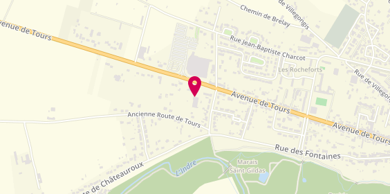 Plan de L'Auto E.leclerc, 205 avenue de Tours, 36250 Saint-Maur