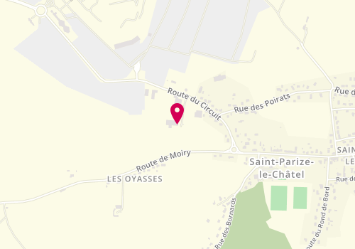 Plan de W-Autosport, Zone Artisanale 
Route du Circuit, 58490 Saint-Parize-le-Châtel
