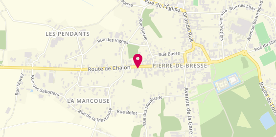 Plan de Le Garage, 43 Route de Chalon, 71270 Pierre-de-Bresse