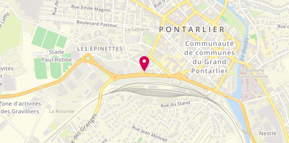 Plan de Midas Pontarlier, Rue du Dr Grenier, 25300 Pontarlier