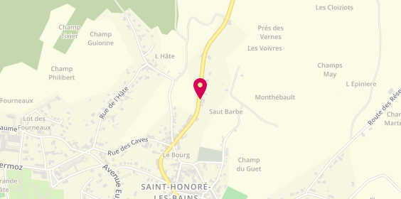 Plan de Access - TotalEnergies, avenue du General d'Espeuilles, 58360 Saint-Honoré-les-Bains