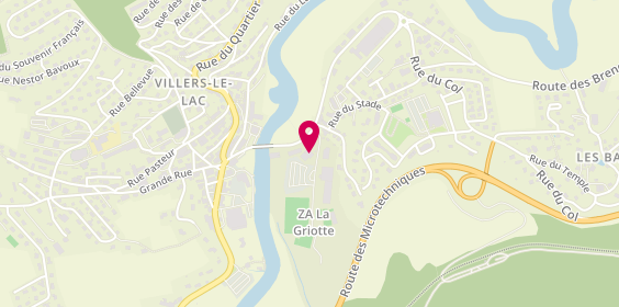 Plan de G.H Auto, Zone Artisanale la Griotte, 25130 Villers-le-Lac