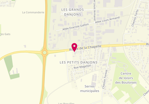 Plan de Garage des Danjons, 233 Rue de la Chapelle, 18000 Bourges