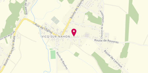 Plan de Garage du Nahon, 25 Rue de la Croix Rouge, 36600 Vicq-sur-Nahon