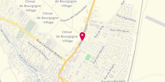 Plan de Jlm Auto Services, 12 Route de Dijon, 21700 Nuits-Saint-Georges
